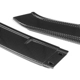 For 2023-2026 Honda Civic Type-R FL5 Carbon Painted Front Bumper Lip Spoiler  3pcs