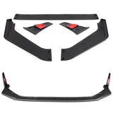 For 2023-2026 Honda Civic Type-R FL5 Carbon Painted Front Bumper Lip Spoiler  3pcs
