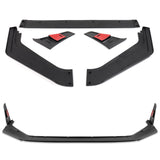For 2023-2026 Honda Civic Type-R FL5 Black Front Bumper Lip Spoiler Splitter 3pcs