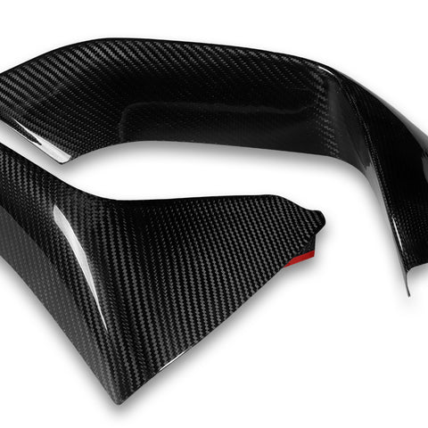 For 2015-2020 BMW F80 F82 F83 M3 M4 Real Carbon Fiber Front Bumper Splitter Lip + Real Carbon Fiber Rear Bumper Splitter Lip  4pcs