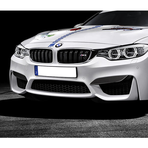 For 2015-20 BMW F80 F82 F83 M3 M4 Carbon Fiber Front Bumper Splitter Canard Lip