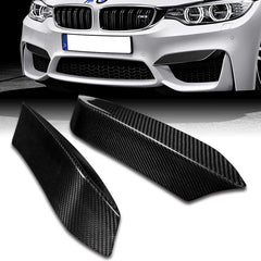 For 2015-20 BMW F80 F82 F83 M3 M4 Carbon Fiber Front Bumper Splitter Canard Lip