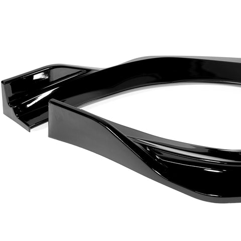 For 2019-2022 BMW Z4 G29 M-Sport Painted Black Front Bumper Body Kit Spoiler Lip + 31"x4" Universal Painted Black Side Skirt Rocker Splitters Diffuser Winglet Wind  5pcs