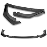 For 2019-2022 BMW Z4 G29 M-Sport Matt Black Front Bumper Body Kit Spoiler Lip + 86" x 4" Universal Black Side Skirt Extension Rocker Splitters Diffuser Lip 9pcs