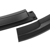 For 2016-2020 BMW M2 F87 RA-Style Matt Black Front Bumper Spoiler Splitter Lip + 86" x 4" Universal Black Side Skirt Extension Rocker Splitters Diffuser Lip 9pcs
