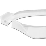 For 2021-2025 Ford Mustang Mach-E GT-Style Painted WH Front Bumper Spoiler Lip + 31"x4" Universal Painted White Side Skirt Rocker Splitters Diffuser Winglet Wind  5pcs