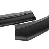 For 2021-2025 Ford Mustang Mach-E GT-Style Matt Black Front Bumper Spoiler Lip + 31" x 4" Universal Black Car side Skirt Rocker Splitters Diffuser Winglet Wind  5pcs