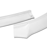 For 2014-2016 Toyota Corolla S GT-Style Painted White Front Bumper Spoiler Lip + 31"x4" Universal Painted White Side Skirt Rocker Splitters Diffuser Winglet Wind 5pcs