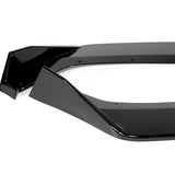 For 2020-2025 Chevy Corvette C8 5VM-Style Painted Black Front Bumper Spoiler Lip + 31"x4" Universal Painted Black Side Skirt Rocker Splitters Diffuser Winglet Wind  5pcs
