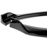 For 2021-2024 Kia Optima K5 Painted Black Front Bumper Body Splitter Spoiler Lip + 86" x 4" Universal Painted Black Side Skirt Extension Rocker Splitters Lip 9pcs