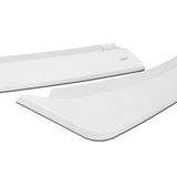 For 2021-2024 Kia Optima K5 Painted White Front Bumper Body Splitter Spoiler Lip + 86" x 4" Universal Painted White Side Skirt Extension Rocker Splitters Lip 9pcs