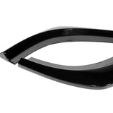 For 2012-2014 Mercedes-Benz W204 C63 AMG Painted Black Front Bumper Spoiler Lip + 86" x 4" Universal Painted Black Side Skirt Extension Rocker Splitters Lip 9pcs