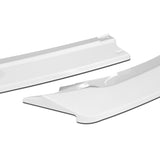 For 2020-2024 BMW 2-Series F44 Gran Coupe Painted White Front Bumper Spoiler Lip  + 31"x4" Universal Painted White Side Skirt Rocker Splitters Diffuser Winglet Wind  5pcs