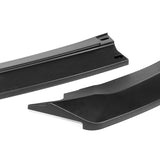 For 2020-2024 BMW 2-Series F44 Gran Coupe Matt Black Front Bumper Spoiler Lip + 86" x 4" Universal Black Side Skirt Extension Rocker Splitters Diffuser Lip 9pcs