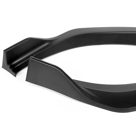 For 2020-2024 BMW 2-Series F44 Gran Coupe Matt Black Front Bumper Spoiler Lip + 86" x 4" Universal Black Side Skirt Extension Rocker Splitters Diffuser Lip 9pcs