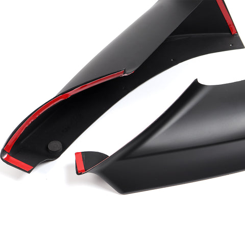 For 2012-2018 6-Series F06 F12 F13 M-Sport Matt Black Front Bumper Lip Spoiler  3pcs