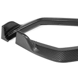 For 2021-2025 Lexus IS350 IS500 F-Sport V-Style Carbon Painted Front Bumper Lip + 31"x4" Universal Carbon Style Side Skirt Rocker Splitters Diffuser Winglet Wind  5pcs