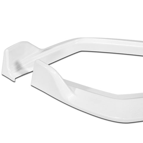 For 2021-2025 Lexus IS350 IS500 F-Sport V-Style Painted White Front Bumper Lip + 31"x4" Universal Painted White Side Skirt Rocker Splitters Diffuser Winglet Wind  5pcs