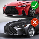 For 2021-2025 Lexus IS350 IS500 F-Sport V-Style Painted White Front Bumper Lip + 31"x4" Universal Painted White Side Skirt Rocker Splitters Diffuser Winglet Wind  5pcs