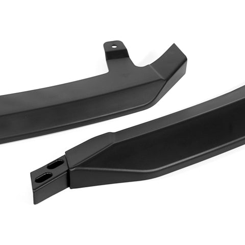 For 2021-2025 Lexus IS350 IS500 F-Sport V-Style Black Front Bumper Spoiler Lip + 86" x 4" Universal Black Side Skirt Extension Rocker Splitters Diffuser Lip 9pcs