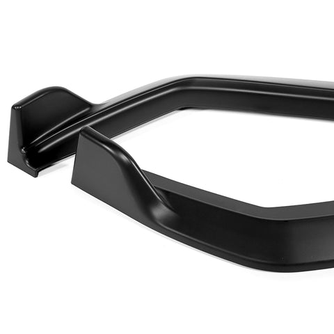 For 2021-2025 Lexus IS350 IS500 F-Sport V-Style Black Front Bumper Spoiler Lip + 86" x 4" Universal Black Side Skirt Extension Rocker Splitters Diffuser Lip 9pcs