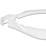 For 2017-2019 Corolla SE XSE GT-Style Painted White Front Bumper Spoiler Lip  + 86" x 4" Universal Painted White Side Skirt Extension Rocker Splitters Lip 9pcs