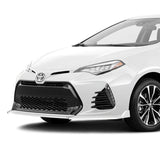 For 2017-2019 Corolla SE XSE GT-Style Painted White Front Bumper Spoiler Lip  + 86" x 4" Universal Painted White Side Skirt Extension Rocker Splitters Lip 9pcs