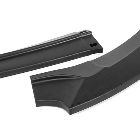 For 2017-2019 Toyota Corolla SE XSE GT-Style Matt Black Front Bumper Spoiler Lip + 86" x 4" Universal Black Side Skirt Extension Rocker Splitters Diffuser Lip 9pcs