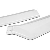 For 2011-2013 Hyundai Elantra Sedan Painted White Front Bumper Body Spoiler Lip + 86" x 4" Universal Painted White Side Skirt Extension Rocker Splitters Lip 9pcs