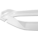 For 2011-2013 Hyundai Elantra Sedan Painted White Front Bumper Body Spoiler Lip + 86" x 4" Universal Painted White Side Skirt Extension Rocker Splitters Lip 9pcs