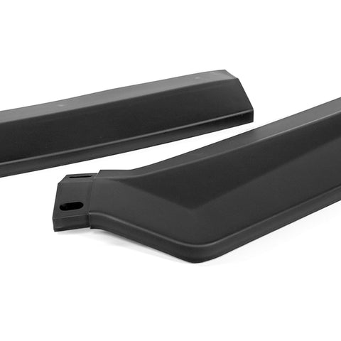 For 2011-2013 Hyundai Elantra Sedan Matt Black Front Bumper Spoiler Splitter Lip + 86" x 4" Universal Black Side Skirt Extension Rocker Splitters Diffuser Lip 9pcs