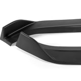 For 2011-2013 Hyundai Elantra Sedan Matt Black Front Bumper Spoiler Splitter Lip + 86" x 4" Universal Black Side Skirt Extension Rocker Splitters Diffuser Lip 9pcs