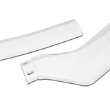 For 2013-17 Hyundai Elantra GT Hatchback Painted White Front Bumper Spoiler Lip + 31"x4" Universal Painted White Side Skirt Rocker Splitters Diffuser Winglet Wind  5pcs