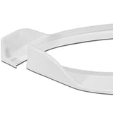 For 2013-17 Hyundai Elantra GT Hatchback Painted White Front Bumper Spoiler Lip + 31"x4" Universal Painted White Side Skirt Rocker Splitters Diffuser Winglet Wind  5pcs