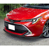 For 2019-2022 Toyota Corolla Hatchback TS-Style Carbon Painted Front Bumper Lip  3pcs