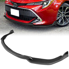 For 2019-2022 Toyota Corolla Hatchback TS-Style Carbon Painted Front Bumper Lip  3pcs
