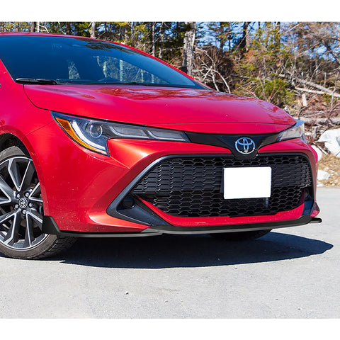 For 2019-2022 Toyota Corolla SE Hatchback TS-Style Matt Black Front Bumper Lip  3pcs