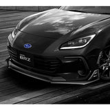 For 2022-2024 Subaru BRZ ST-Style Painted BLK Front Bumper Spoiler Splitter Lip  3pcs