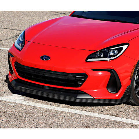 For 2022-2024 Subaru BRZ ST-Style Carbon Look Front Bumper Spoiler Splitter Lip  3 pcs