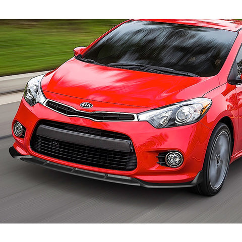 For 2014-2016 Kia Forte Koup Coupe STP-Style Matt Black Front Bumper Spoiler Lip  3pcs