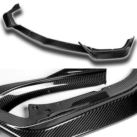 For 2016 2017 2018 Acura ILX Real Carbon Fiber Front Bumper Lip Spoiler Splitter