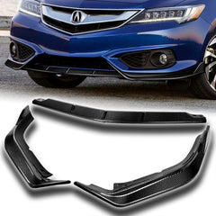 For 2016 2017 2018 Acura ILX Real Carbon Fiber Front Bumper Lip Spoiler Splitter