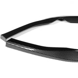 For 2022-2025 Subaru WRX ST-Style Carbon Look Front Bumper Spoiler Splitter Lip + 31"x4" Universal Carbon Style Side Skirt Rocker Splitters Diffuser Winglet Wind  5pcs