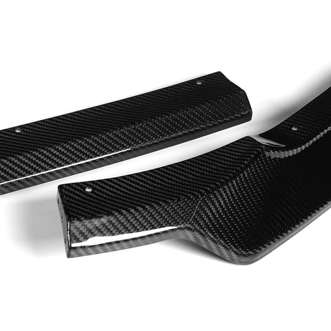 For 2022-2024 Subaru WRX ST-Style Carbon Fiber Front Bumper Lip Spoiler Splitter  3pcs