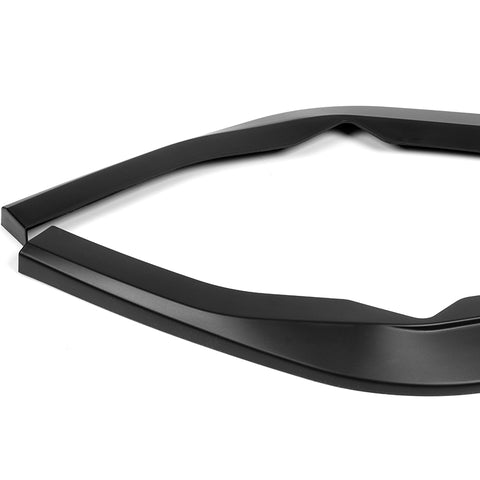 For 2022-2025 Subaru WRX ST-Style Matt Black Front Bumper Spoiler Splitter Lip + 31" x 4" Universal Black Car side Skirt Rocker Splitters Diffuser Winglet Wind  5pcs