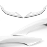 For 2017-2019 Toyota Corolla SE XSE Painted White Front Bumper Side Aprons Lip  2pcs