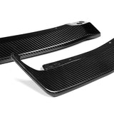 For 2021-2024 Volkswagen VW Golf GTI MK8 Carbon Fiber Front Bumper Lip Spoiler 3-pcs