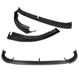 For 2021-2024 Volkswagen VW Golf GTI MK8 Carbon Fiber Front Bumper Lip Spoiler 3-pcs