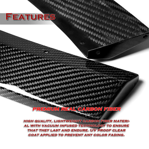 For 2018-2021 BMW X3 X4 G01 G02 M-Sport Carbon Fiber Front Bumper Lip Spoiler