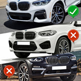 For 2018-2021 BMW X3 X4 G01 G02 M-Sport Carbon Fiber Front Bumper Lip Spoiler
